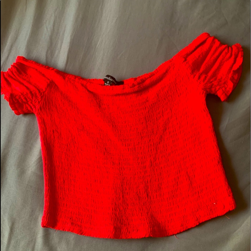red crop top